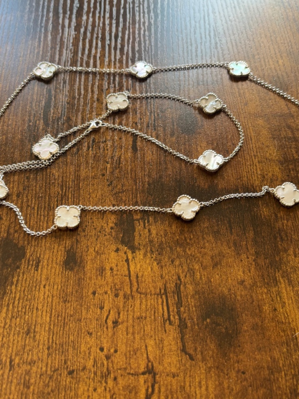 Sterling Silver Clover Necklace - Picture 3 of 3